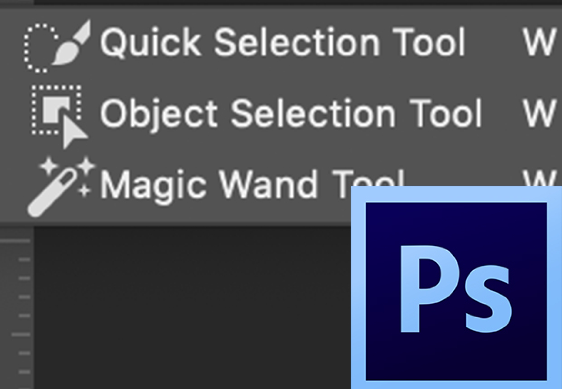 View of the Object Selection Tool in the toolbar