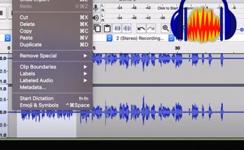 Screenshot of audio edit window