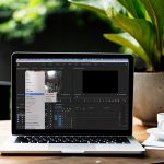 Image of laptop with audio workspace